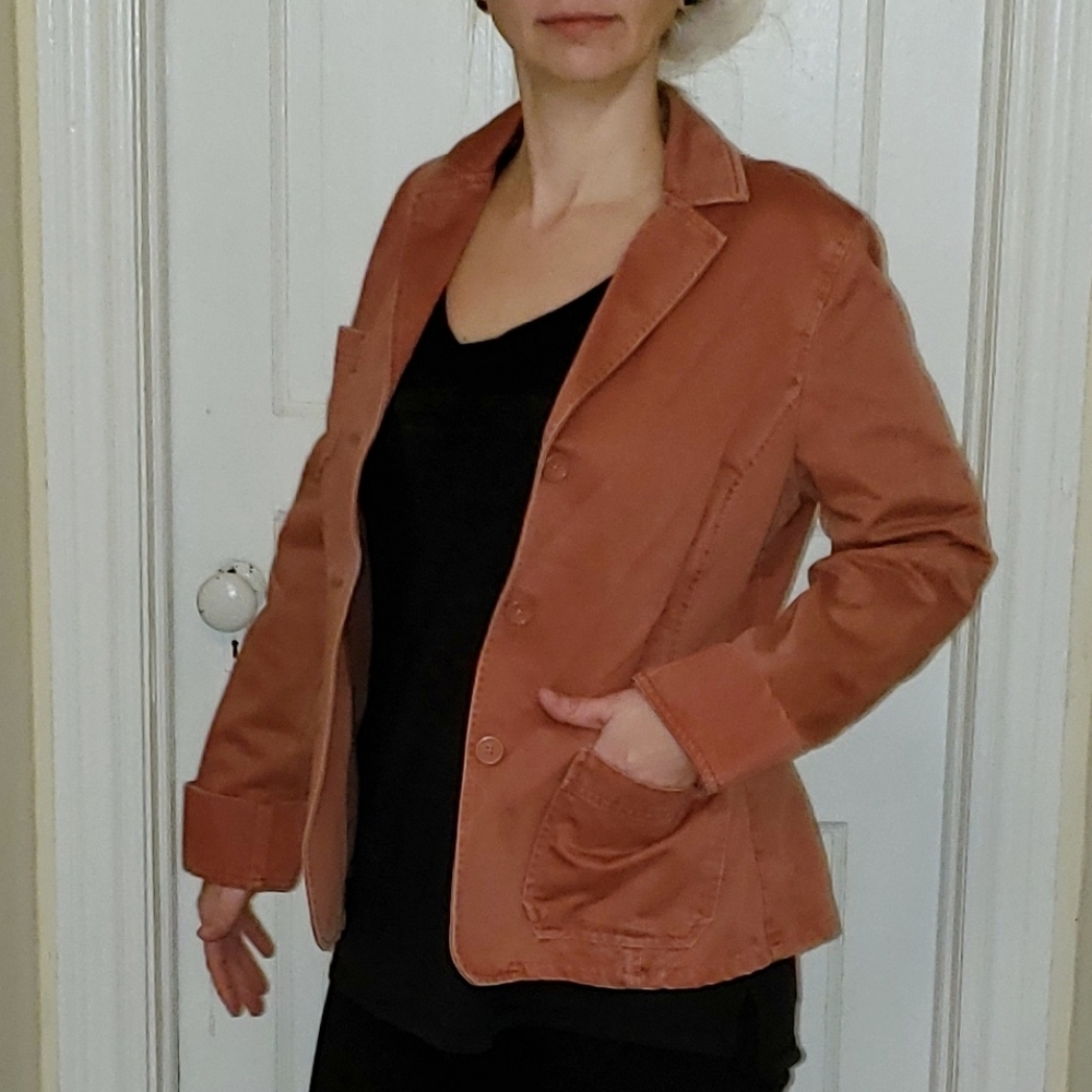 True Vintage 90s Burnt Orange Gap Blazer